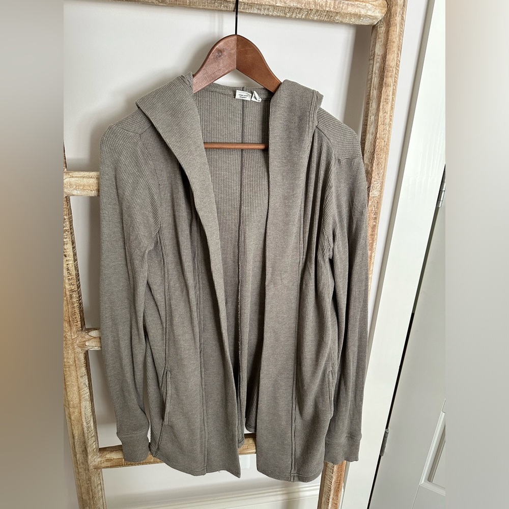 Tentree Waffle Knit Hooded Cardigan Size XS